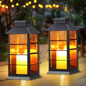 Cozymeow Lámparas solares para exteriores colgantes, 2 unid…