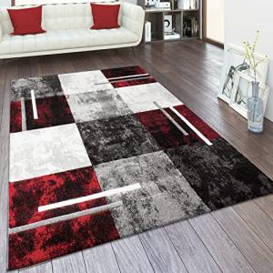 Paco Home Alfombra Salón Pelo Corto Efecto 3D Vintage Perfi…