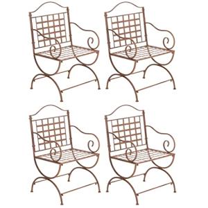 CLP Set De 4 Sillas para Terraza Lotta En Hierro I Sillas D…