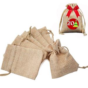 Gudotra 100pcs Bolsa de Yute con Cordón para Arroz de Boda…