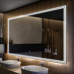 Artforma Espejo de Baño con Iluminación LED - 80x60 - Luz E…