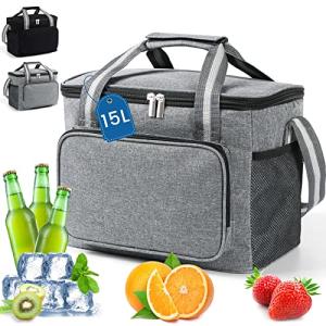 DUNSOO 15L Bolsa Termica Porta Alimentos, Nevera Portatil,…
