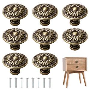 NC 8 pomos de bronce antiguo para gabinete, manijas de gabi…