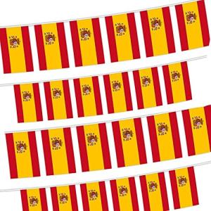 10 Metros Bandera de España Guirnalda, con 30 Banderas 14 x…