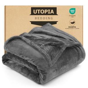 Utopia Bedding Manta Polar. Manta Ligera para La Cama, El S…