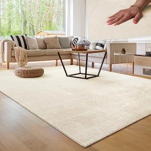 Paco Home Alfombra para la Sala de Estar Unicolor Lavable S…