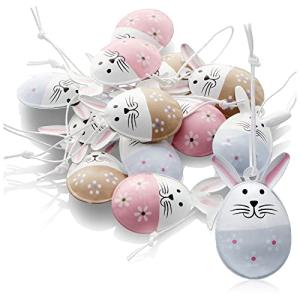 COM-FOUR® 12x Perchas Decorativas de Pascua - Conejito de P…