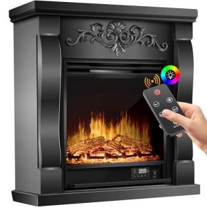 KESSER® Chimenea eléctrica - Chimenea eléctrica con efecto…