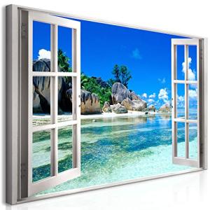 murando Cuadro Mega XXXL vista de la ventana 200x100 cm Cua…