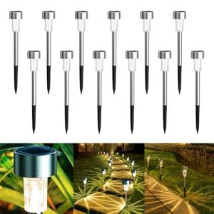 12 Piezas Luces Solares LED Exterior Jardin,Luces solares l…