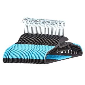 Amazon Basics Perchas de plástico, 30 Unidad, resistentes,…