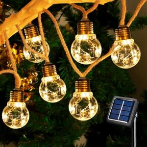 Auezona Guirnaldas Luces Exterior Solar, Cadena de Luces So…