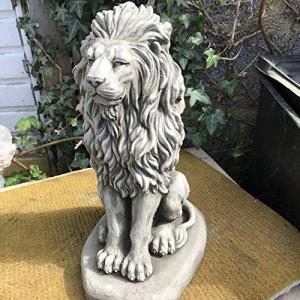 Estatua de León Vertical | Figura de Huerto Africano de Hor…
