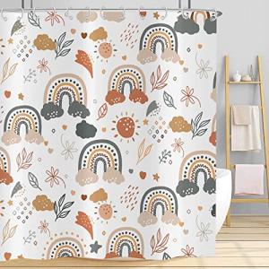 Cortina de Ducha Boho Arco Iris 180x200, Hnmdmyi Mediados d…
