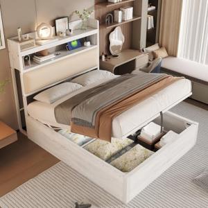 LAKFEW Cama Individual Camas Juveniles 90x200 cm con USB y…