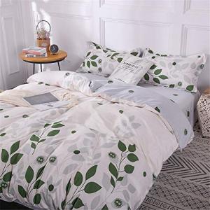 Chickwin Juego de Ropa de Cama Tropical Hoja, Nórdico 4 Pie…
