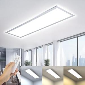 OTREN Plafon Panel LED de Techo 100x25CM, Lámpara Superfici…