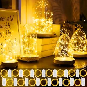 MOYKSRR 15 Piezas Luces de Hadas con Pilas, 20 LEDs 2M Alam…
