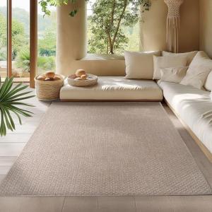 HomebyHome Alfombra de Exterior Beige 160x230 cm, Resistent…