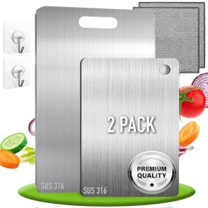 Set de 2 - Tabla de Cortar con Aleación de Titanio SUS316.…