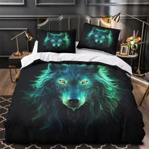Wolf Animaless para Dormitorio Funda De Edredón Funda Nórdi…