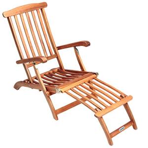 CASARIA® Tumbona Plegable Madera 160kg Carga Certificado FS…
