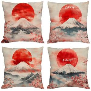 Japón Cojines Exterior Impermeable Terciopelo Fundas Cojine…