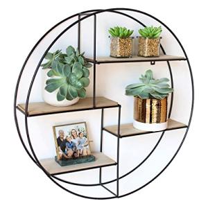 Intimo Living Estantería de Pared con 4 estantes - Madera y…