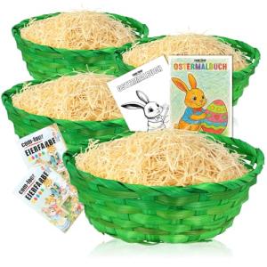 com-four® Set de decoración y regalo de Pascua - cestas de…
