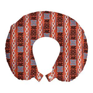 ABAKUHAUS Tribal Cojín de Viaje para Soporte de Cuello, Rom…