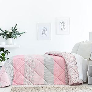 Barceló Hogar - Edredon Comforter Reversible Eva, Color Úni…