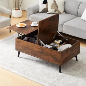 TUKAILAi Mesa de Centro Elevable y Extensible, Mesita de Sa…