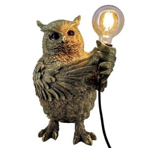 BY SIGRIS Origen Home Decor Buho con Luz Lamparas | Figura…