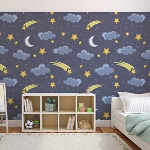 Fotomural Decorativo Infantil con Motivos de Cielo Nocturno…