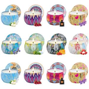 Juego 12 PCS Velas Aromáticas Cera Soja, Velas Perfumadas I…