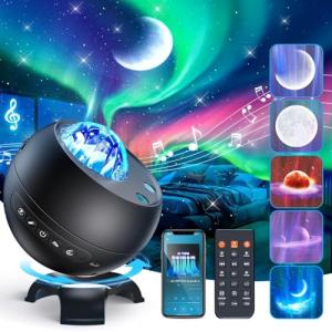 COOLNIGHT Proyector de Estrellas, 15 Colores, 5 Efectos de…