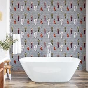 ABAKUHAUS retro Pelar y pegar papel tapiz para el hogar, La…