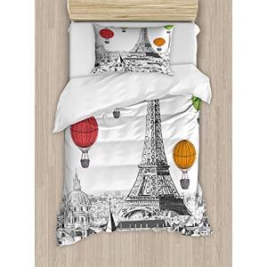 ABAKUHAUS París Funda Nórdica, Torre Eiffel y Globos, 1 Fun…