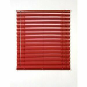 Estores Basic- Persiana Veneciana Aluminio, Rojo, 90x175 cm