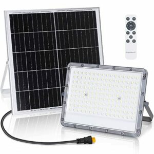 Aigostar - Foco proyector LED solar con mando a distancia,2…