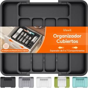 Lifewit Organizador Cuberteros para Cajón Cocina, Libre de…