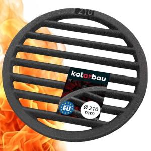 KOTARBAU® Rejilla de Hierro Fundido para Chimenea, Ø 21 cm,…