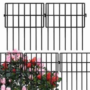 ANAMPION Valla de jardín, total 330cm largo x 43cm alto,10…