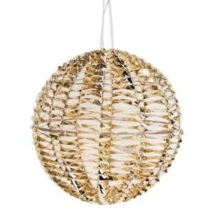 Well Home Decoración en forma de Bola Luminosa color Oro Br…
