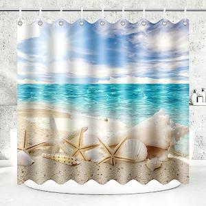 LTZGO 180x200CM Cortina de Ducha Antimoho Poliéster Lavable…