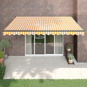 IKAYAA Toldo Motorizado 4.5 x 3 m, Toldo Eléctrico Retrácti…