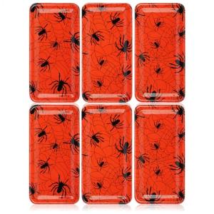 com-four® 6X Platos de plástico de Halloween - Platos Decor…