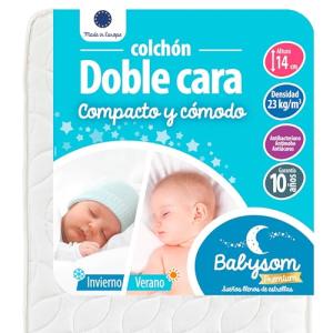 Babysom - Colchón Cuna Bebé Doble cara - 60x120 cm - Verano…