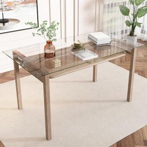 BENMWS Mesa de comedor con espacio de almacenamiento, mesa…