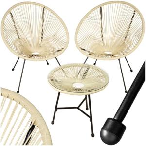 tectake® Conjunto Muebles Jardín Exterior de Acero, Estilo…